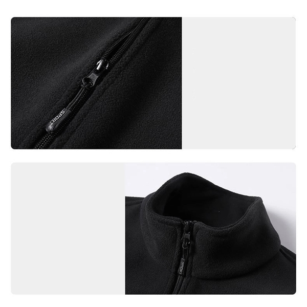Men's Fleece Vest With Zipper Pockets - Men's Fleece Vest With Zipper Pockets - Image 2 of 2