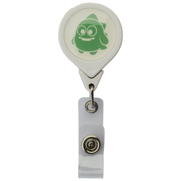 Large No Twist Tear-Drop Badge Reel w/ 360 Swivel Bulldog Cl - Large No Twist Tear-Drop Badge Reel w/ 360 Swivel Bulldog Cl - Image 2 of 6