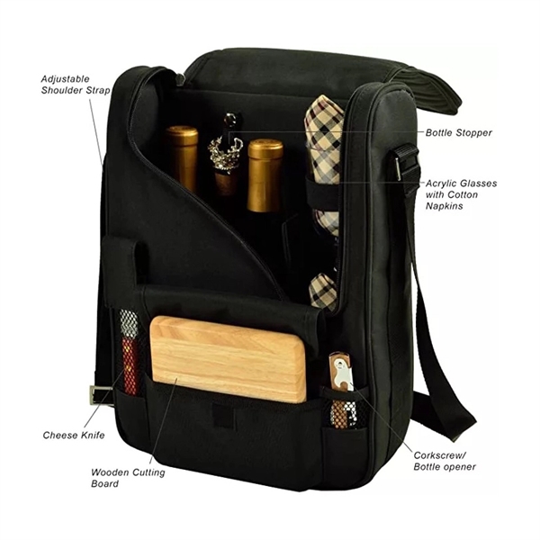 Outdoor Portable Diagonal Wine Bag - Outdoor Portable Diagonal Wine Bag - Image 2 of 3