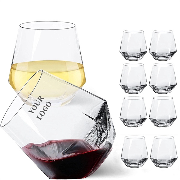 12Oz Diamond Old Fashioned Shape Whiskey Glasses - 12Oz Diamond Old Fashioned Shape Whiskey Glasses - Image 0 of 3