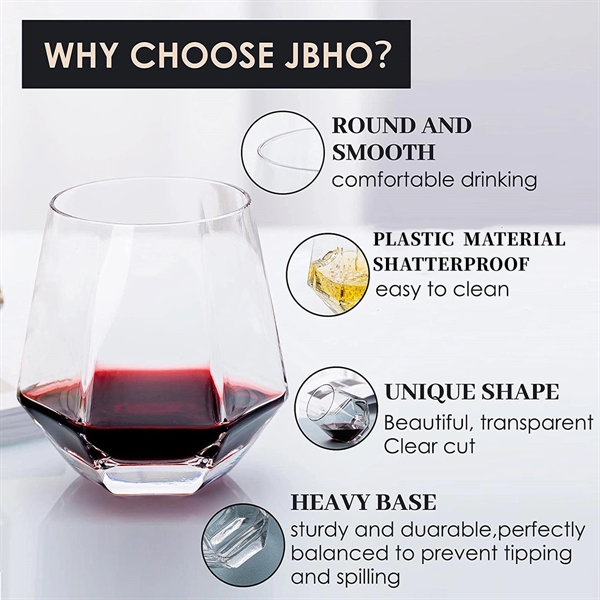 12Oz Diamond Old Fashioned Shape Whiskey Glasses - 12Oz Diamond Old Fashioned Shape Whiskey Glasses - Image 3 of 3