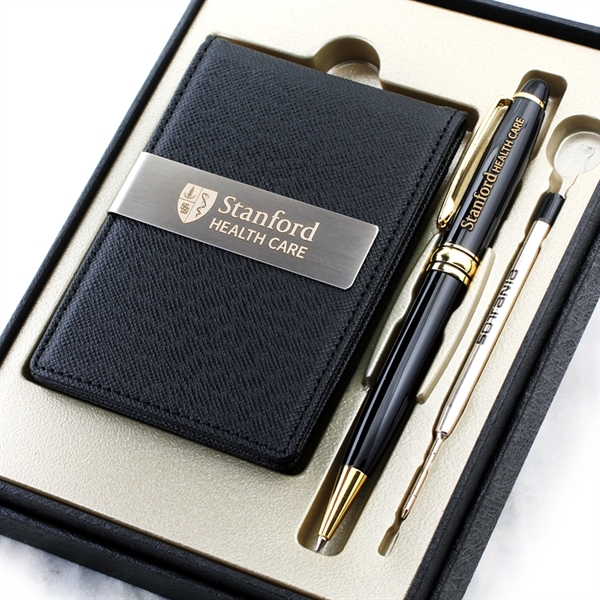 Sotania Corporate Expert Ballpoint Pen & Leater Money Clip - Sotania Corporate Expert Ballpoint Pen & Leater Money Clip - Image 0 of 6