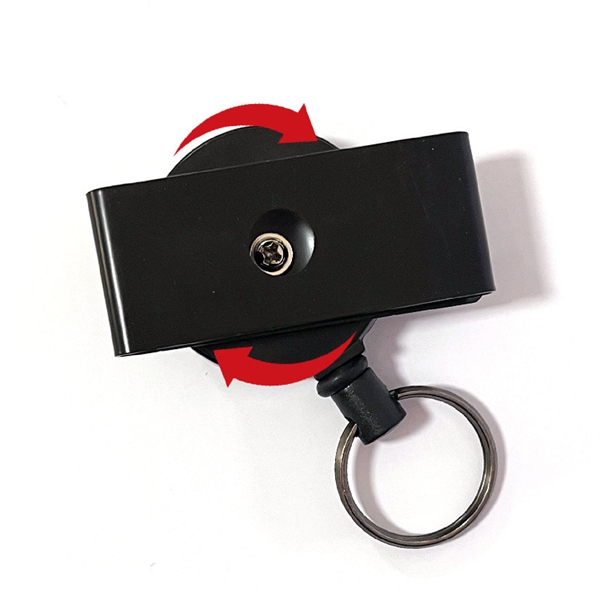 Large Lanyard Badge Reel w/ Keyring