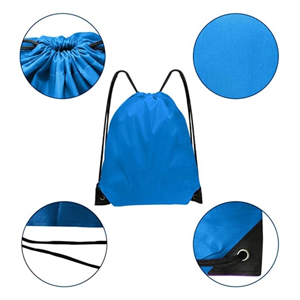 Gym Drawstring Backpack Cinch bag Sackpack - Gym Drawstring Backpack Cinch bag Sackpack - Image 5 of 6