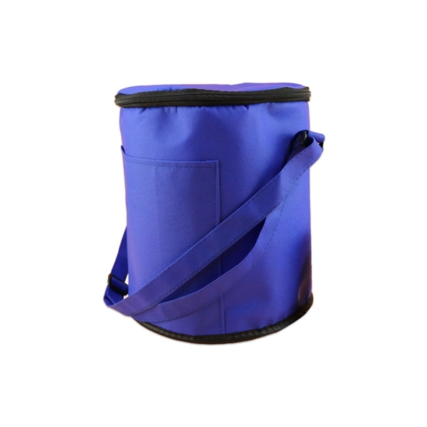 Non-Woven Round Cooler Bag - Non-Woven Round Cooler Bag - Image 2 of 5