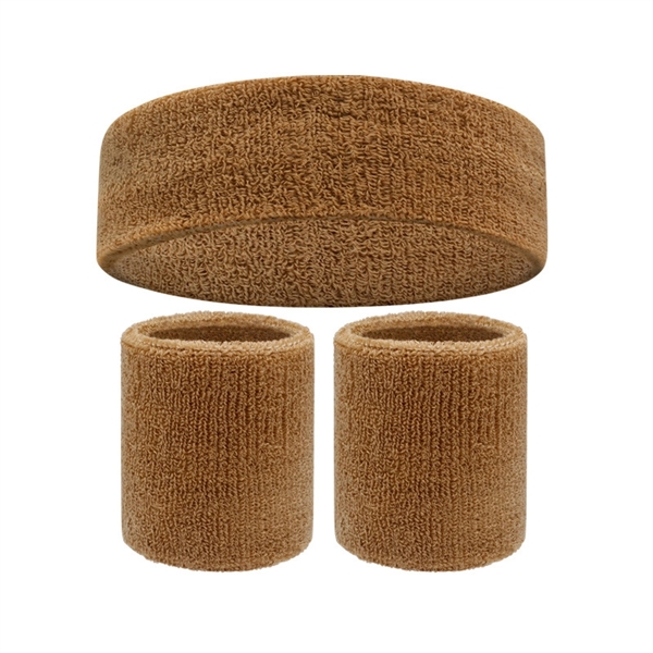 Sweatband Sports Headband Wristband Set - Sweatband Sports Headband Wristband Set - Image 10 of 18