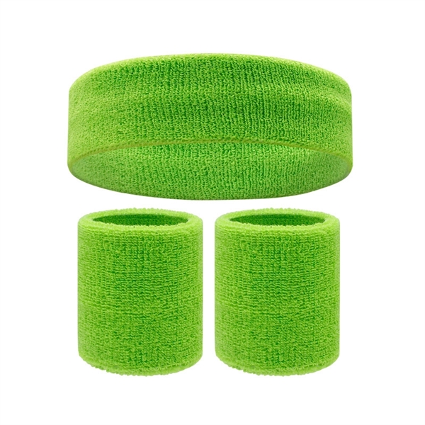 Sweatband Sports Headband Wristband Set - Sweatband Sports Headband Wristband Set - Image 13 of 18