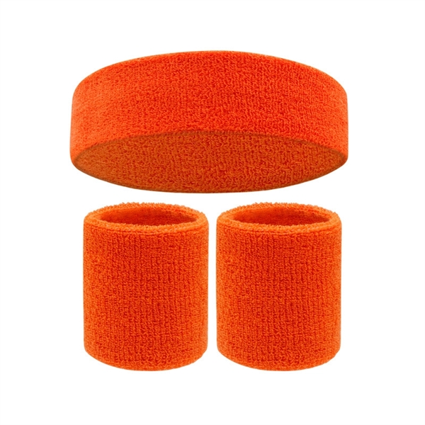 Sweatband Sports Headband Wristband Set - Sweatband Sports Headband Wristband Set - Image 18 of 18