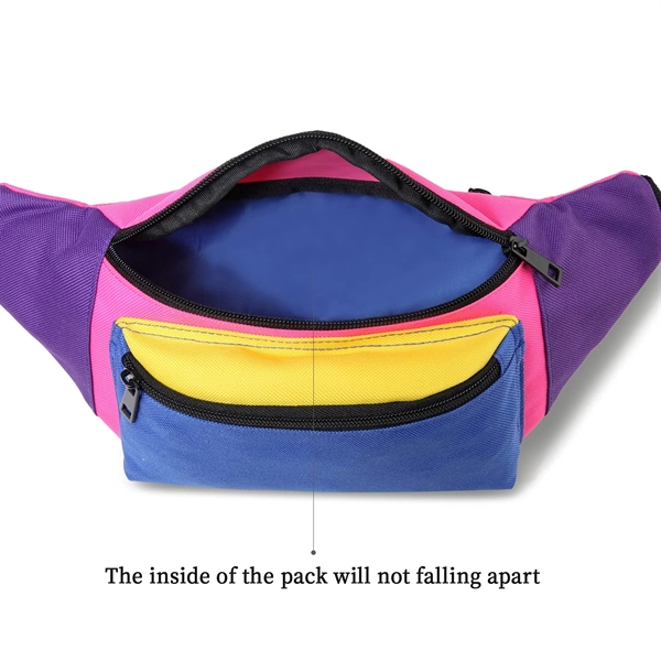 Neon Waist Fanny Pack For 80S Costumes - Neon Waist Fanny Pack For 80S Costumes - Image 1 of 8