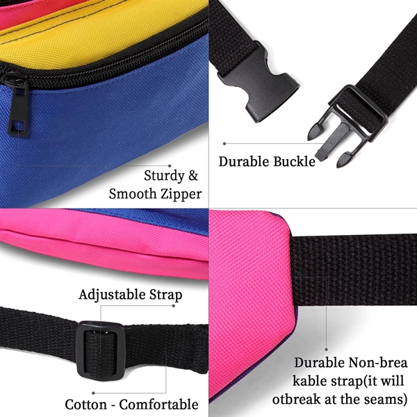 Neon Waist Fanny Pack For 80S Costumes - Neon Waist Fanny Pack For 80S Costumes - Image 2 of 8