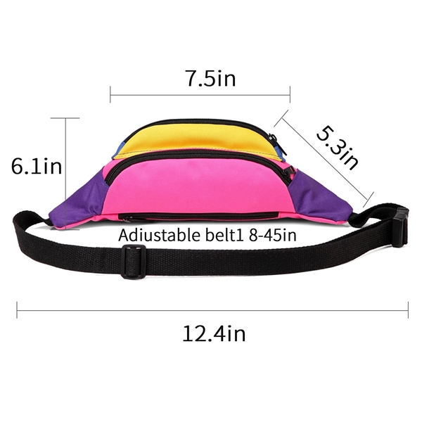 Neon Waist Fanny Pack For 80S Costumes - Neon Waist Fanny Pack For 80S Costumes - Image 8 of 8