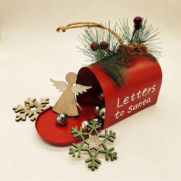 Creative Christmas Mail Box Swag With Pine - Creative Christmas Mail Box Swag With Pine - Image 3 of 3