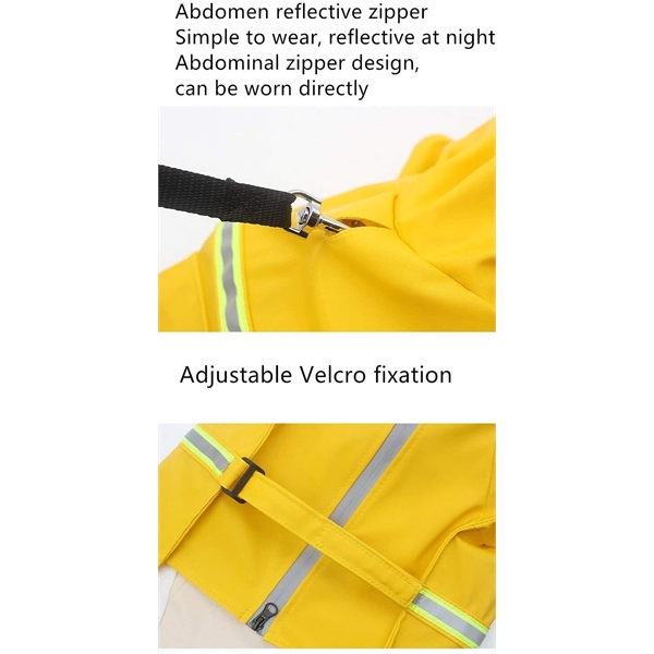 Raincoats for Large Dogs with Reflective Strip Rain - Raincoats for Large Dogs with Reflective Strip Rain - Image 3 of 4