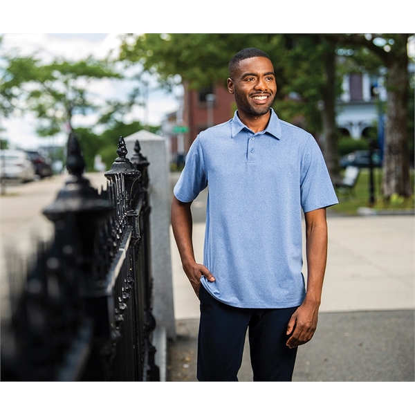 Men's Heathered Eco-Logic Stretch Polo - Men's Heathered Eco-Logic Stretch Polo - Image 16 of 21