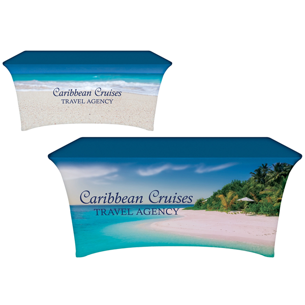 6' Digitally Printed Stretch Table Covers - 6' Digitally Printed Stretch Table Covers - Image 0 of 10