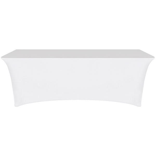 8' Customized Open Back Stretch Style Table Cover - 8' Customized Open Back Stretch Style Table Cover - Image 2 of 10