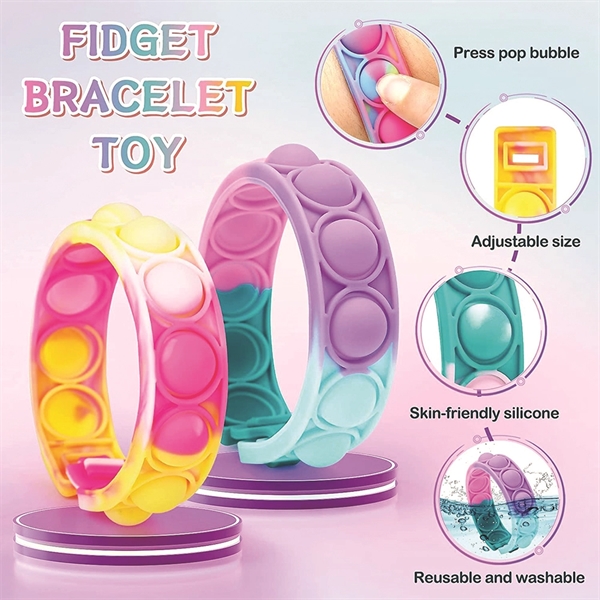 Bracelet Pop It Fidget Toy - Bracelet Pop It Fidget Toy - Image 1 of 6