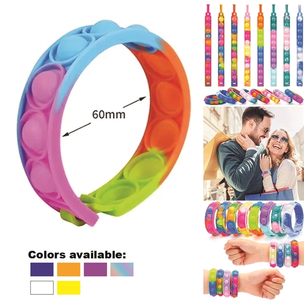 Bracelet Pop It Fidget Toy - Bracelet Pop It Fidget Toy - Image 0 of 6