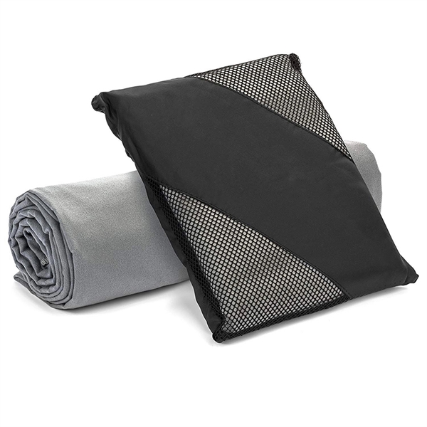 Custom Microfiber Beach Towel w/ Imprinted bag - Custom Microfiber Beach Towel w/ Imprinted bag - Image 3 of 5