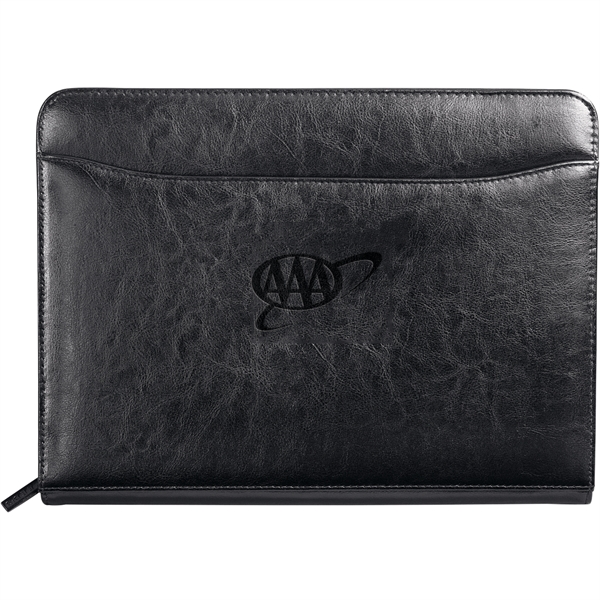 Renaissance Zippered Padfolio with FSC® Mix Paper - Renaissance Zippered Padfolio with FSC® Mix Paper - Image 5 of 5