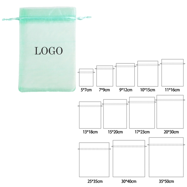 Drawstring Organza Bags Gift Favor Bags - Drawstring Organza Bags Gift Favor Bags - Image 0 of 3