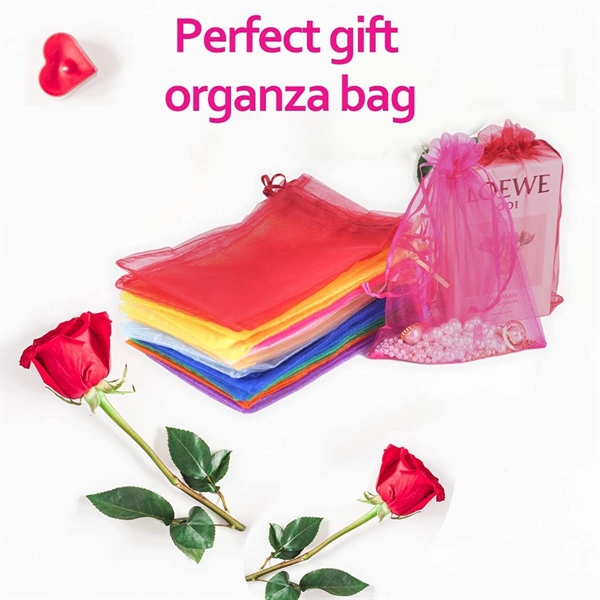 Drawstring Organza Bags Gift Favor Bags - Drawstring Organza Bags Gift Favor Bags - Image 2 of 3