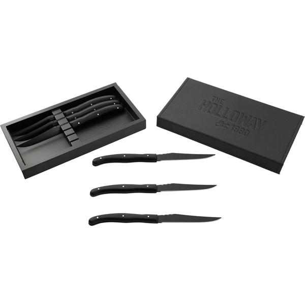 Modena Black Knife Set - Modena Black Knife Set - Image 2 of 2