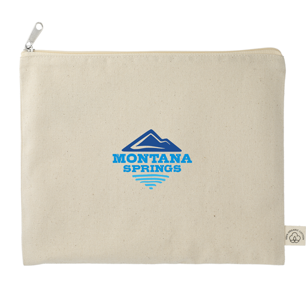 Organic Cotton Flat Travel Pouch - Organic Cotton Flat Travel Pouch - Image 0 of 1