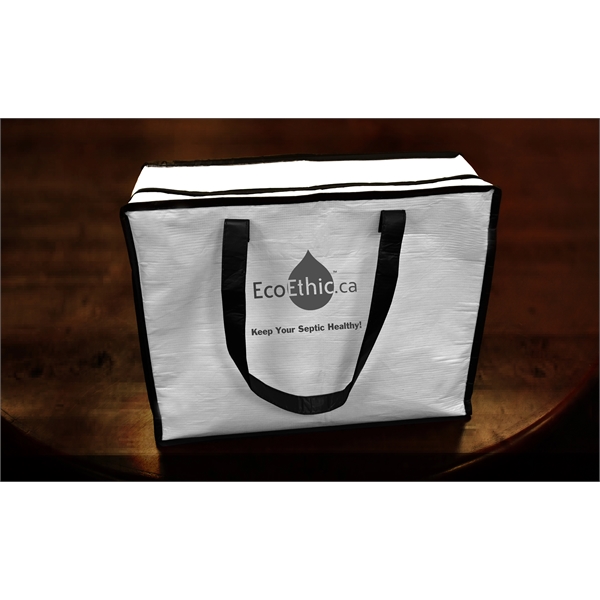 Laminated Recycled RPET Zipper Tote - Laminated Recycled RPET Zipper Tote - Image 0 of 1