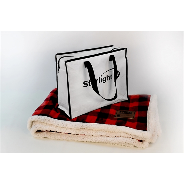 Laminated Recycled RPET Zipper Tote - Laminated Recycled RPET Zipper Tote - Image 1 of 1