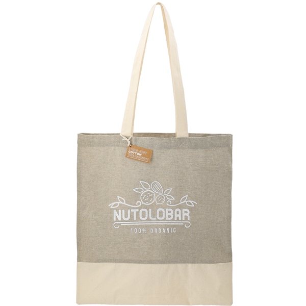 Split Recycled 5oz Cotton Twill Convention Tote - Split Recycled 5oz Cotton Twill Convention Tote - Image 15 of 17