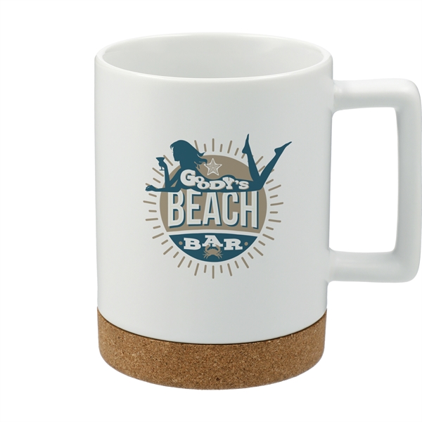 Bates 15oz Ceramic Mug w/ Cork Base - Bates 15oz Ceramic Mug w/ Cork Base - Image 0 of 1