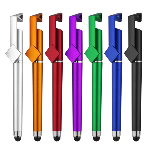 QR Code Stylus Gel Pen With Phone Stand - QR Code Stylus Gel Pen With Phone Stand - Image 1 of 3