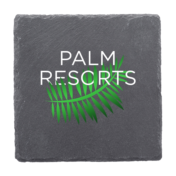 Full Color Custom Square Slate Coasters - Full Color Custom Square Slate Coasters - Image 0 of 2