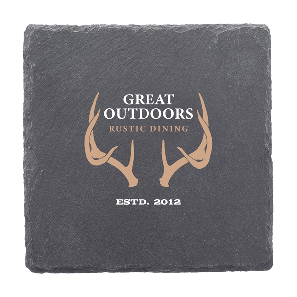 Full Color Custom Square Slate Coasters - Full Color Custom Square Slate Coasters - Image 2 of 2