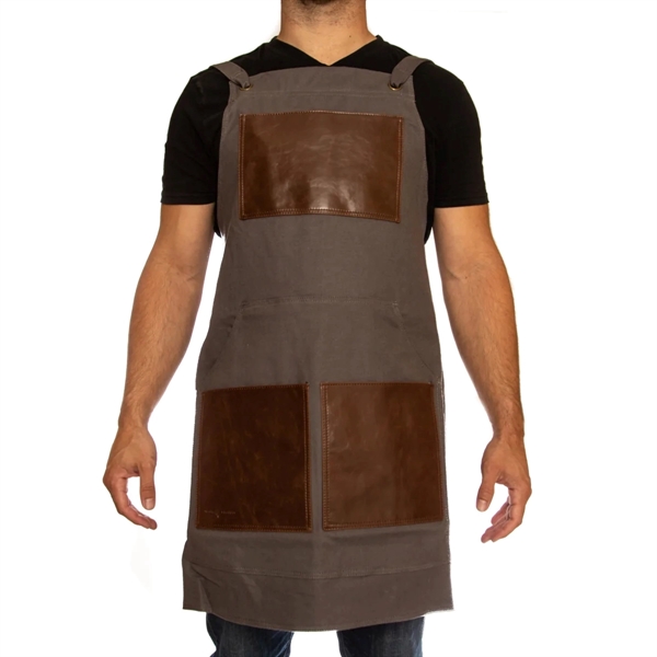 Engraved BBQ Apron - Engraved BBQ Apron - Image 5 of 7