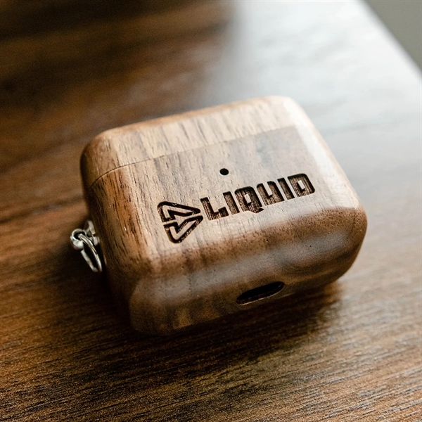 Engraved Walnut Airpods Case - Engraved Walnut Airpods Case - Image 0 of 3