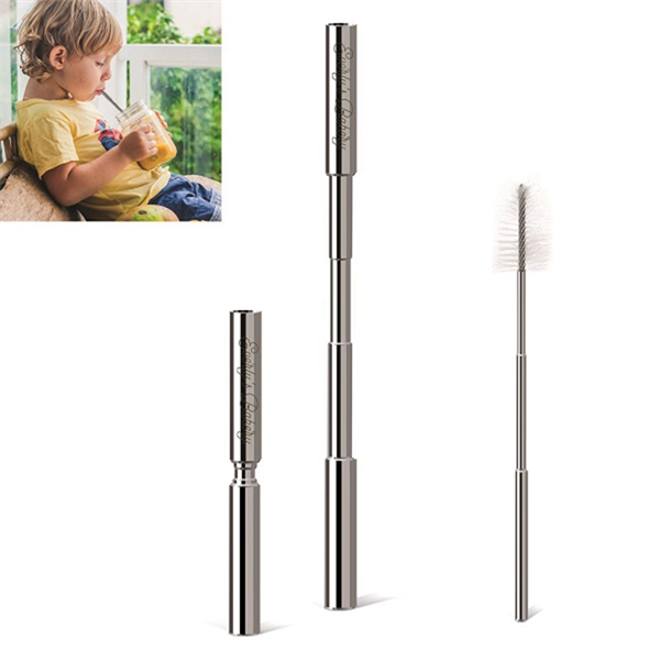 Expandable Stainless Steel Straw With Case - Expandable Stainless Steel Straw With Case - Image 0 of 0