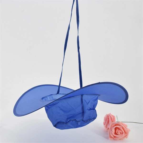 Printed Polyester Foldable Hat - Printed Polyester Foldable Hat - Image 0 of 2