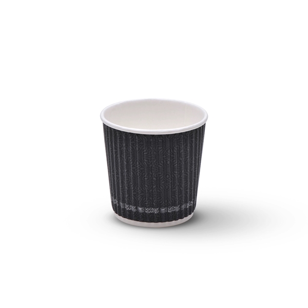 4 oz Espresso Ripple Wall Paper Coffee Cups - 4 oz Espresso Ripple Wall Paper Coffee Cups - Image 1 of 1