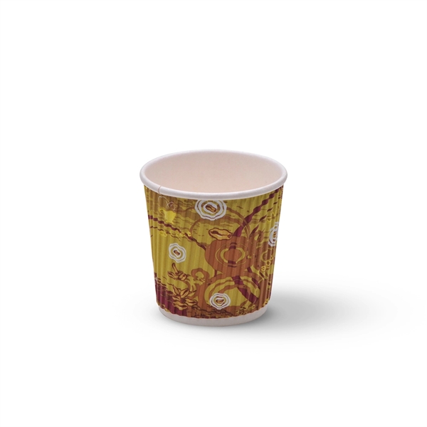 4 oz Espresso Ripple Wall Paper Coffee Cups - 4 oz Espresso Ripple Wall Paper Coffee Cups - Image 0 of 1