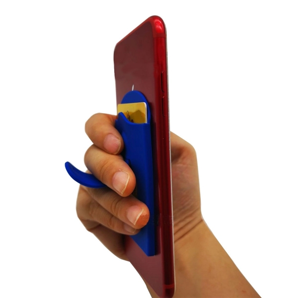 Silicone Vent Phone Wallet w/ Stand - Silicone Vent Phone Wallet w/ Stand - Image 2 of 10