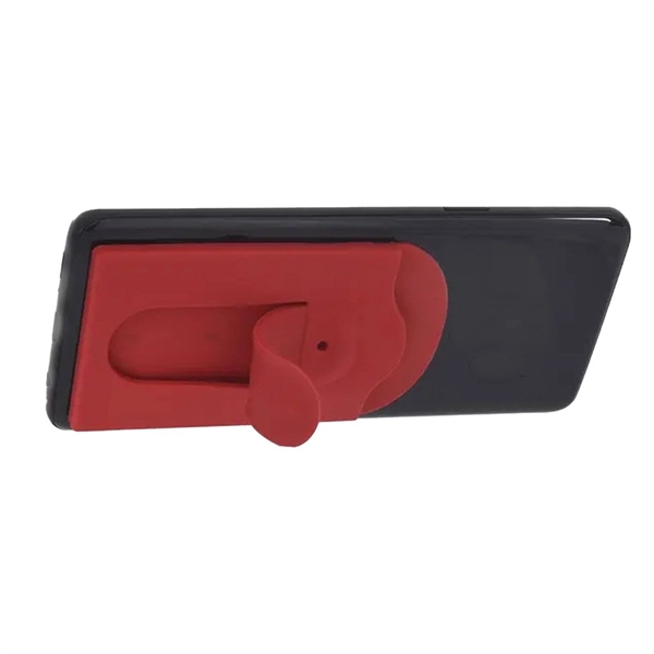Silicone Vent Phone Wallet w/ Stand - Silicone Vent Phone Wallet w/ Stand - Image 3 of 10