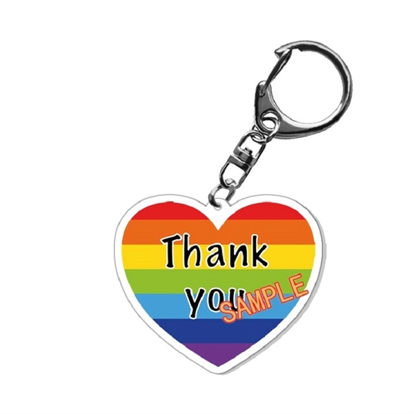 Gay Pride Awareness Rainbow Keychain - Gay Pride Awareness Rainbow Keychain - Image 3 of 4
