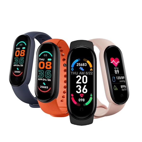 M6 Fitness Bracelet with Heart Rate Monitor - M6 Fitness Bracelet with Heart Rate Monitor - Image 1 of 9