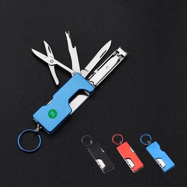 4 In 1 Pocket Knife Tool Folding Nail Clipper Keychain Home - 4 In 1 Pocket Knife Tool Folding Nail Clipper Keychain Home - Image 0 of 2
