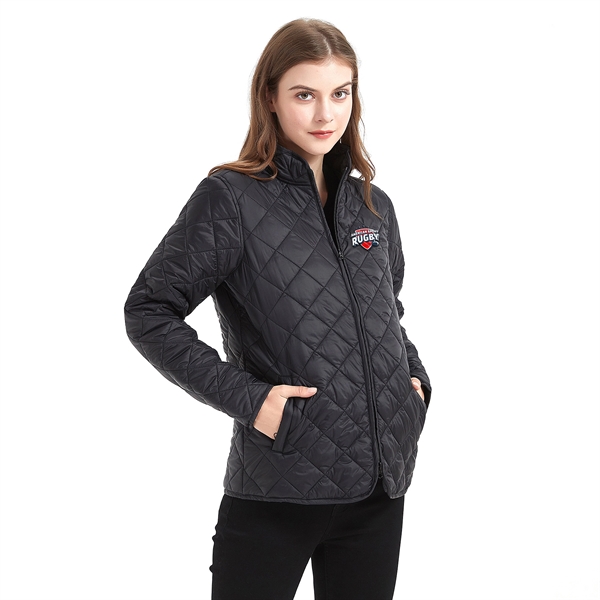 Women's Quilted Full Zip Jacket - Women's Quilted Full Zip Jacket - Image 2 of 3