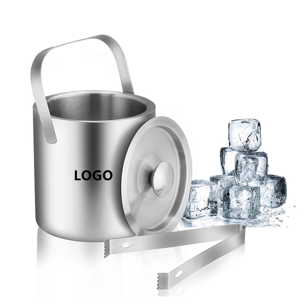 Portable Double Wall Ice Bucket - Portable Double Wall Ice Bucket - Image 0 of 3