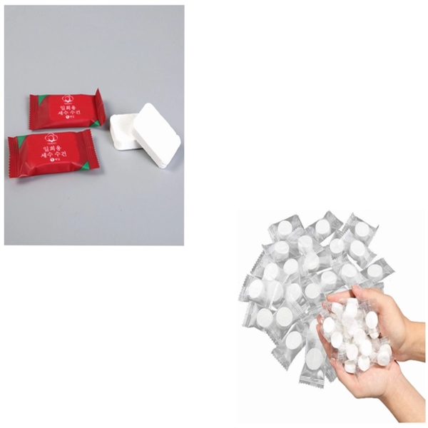 Compressed Towel Portable Disposable Mini Coin Tissue - Compressed Towel Portable Disposable Mini Coin Tissue - Image 3 of 7