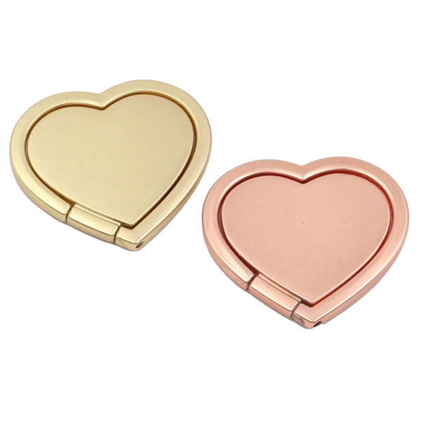 Heart Shaped Rotating Cell Phone Ring stand grip holder - Heart Shaped Rotating Cell Phone Ring stand grip holder - Image 1 of 5